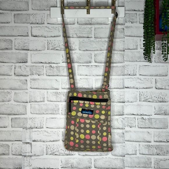 Kavu Limited Edition Polka Dot Crossbody Bag Purse Travel - Picture 2 of 10